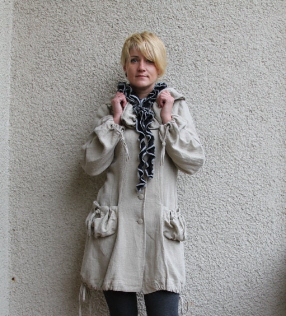 Eco friendly linen coat