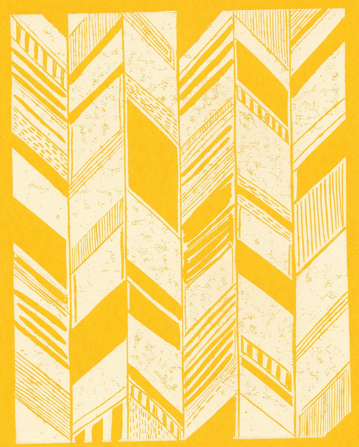 Pohoa yellow/white Print