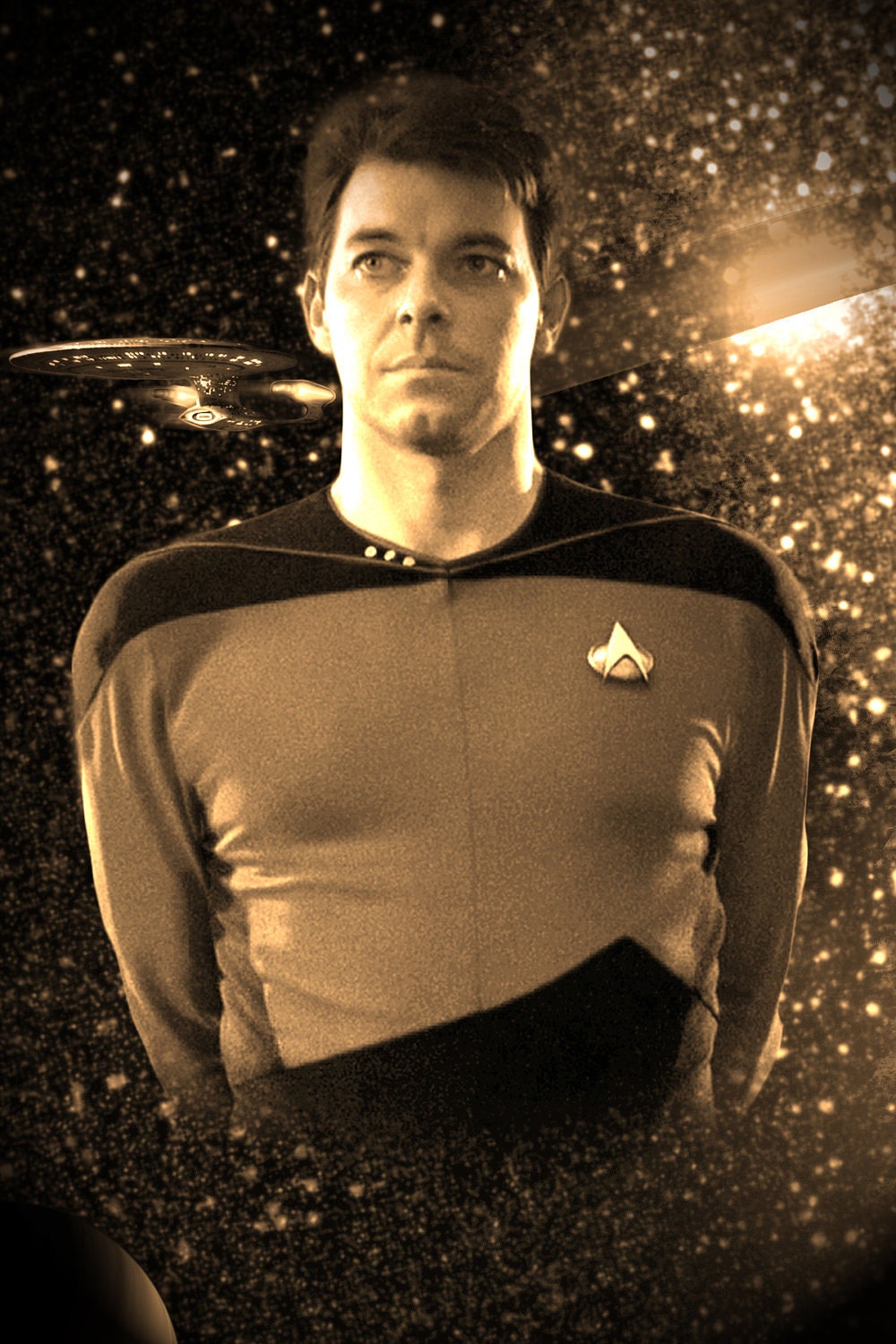 Star Trek TNG Anniversary Ltd. Ed. Geekograph Mini Metal Art