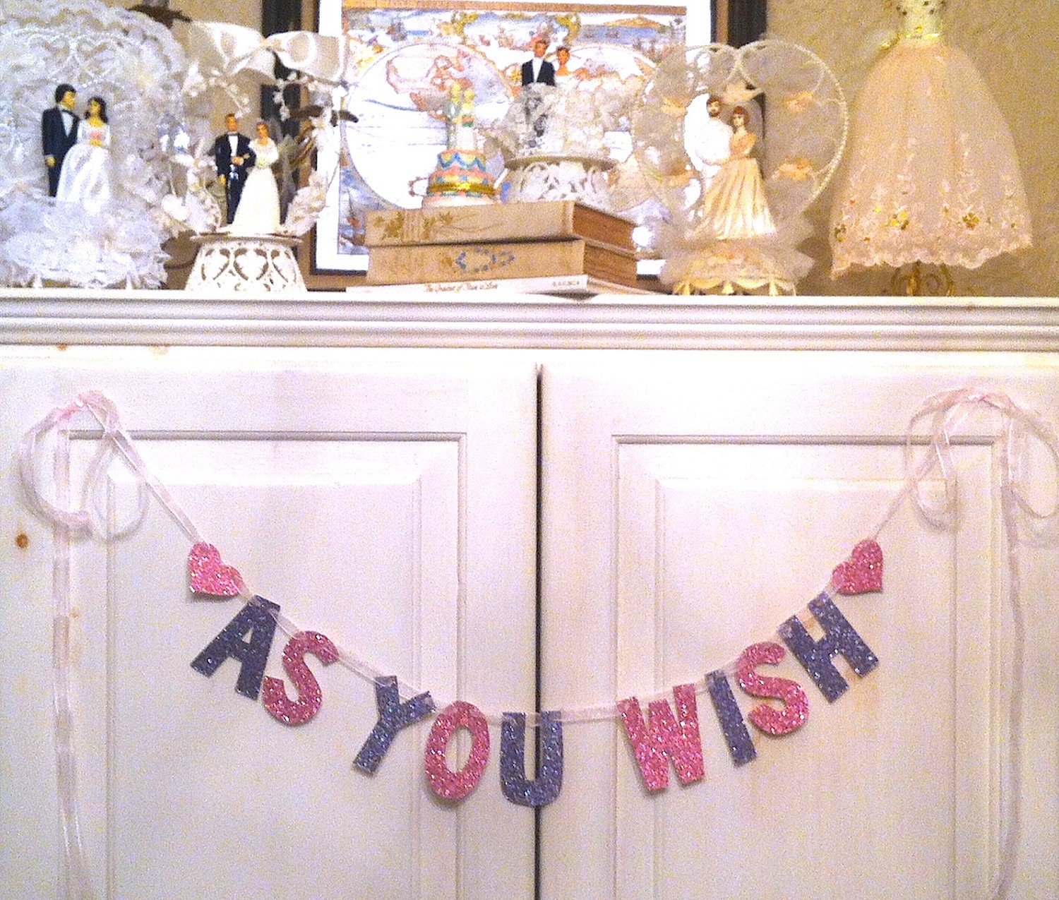 As You Wish Banner--  Wedding Decoration /  Photo Prop