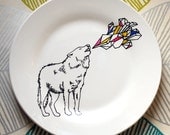 Run With The Wolf Pack - Hand Drawn Plate
