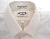 Vintage Men's Dress Shirt Paddock Club Cream Colored