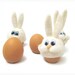 Egg warmer- felted bunny -egg cozy - ready to ship
