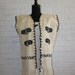 vintage guatemalan embroidered vest with fringe