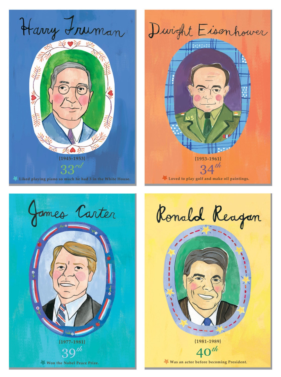 American Presidents - 44 Presidential portraits
