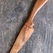 Salvaged mahogany knife with copper rivets - reclaimed wood, one-of-a-kind - butter/jam knife or letter opener
