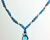 On Sale: Azure Seas Swarovski Aquamarine Crystal Necklace