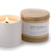 TRIPOLI VANILLA, a fig and vanilla blend by evoluxe. Artisan Series wood wick soy candle.