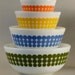 Pyrex New Dots Mixing Bowls 1960s