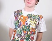 Needs more Owls All Over Hand Painted Shirt