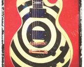 guitar print gibson electric art 5 x 7  photographic prints