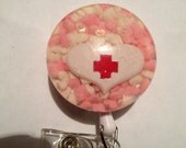 I.D. Badge holder with Cupcake sprinkles
