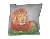 T-shirt Pillow -  Lion King Simba africa recycled t-shirt pillow throw cotton tshirt throw SALE