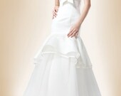 Megan/wedding gown/women clothing/bridal dress/long/2 ways to wear/simple/custom made/ALL SIZE