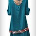 China doll/women dress/ long blouse/blue/black