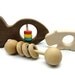 Baby Gift Set with Wooden Rattles and Teether - organic - safe - for eco friendly babies, toddlers, newborns