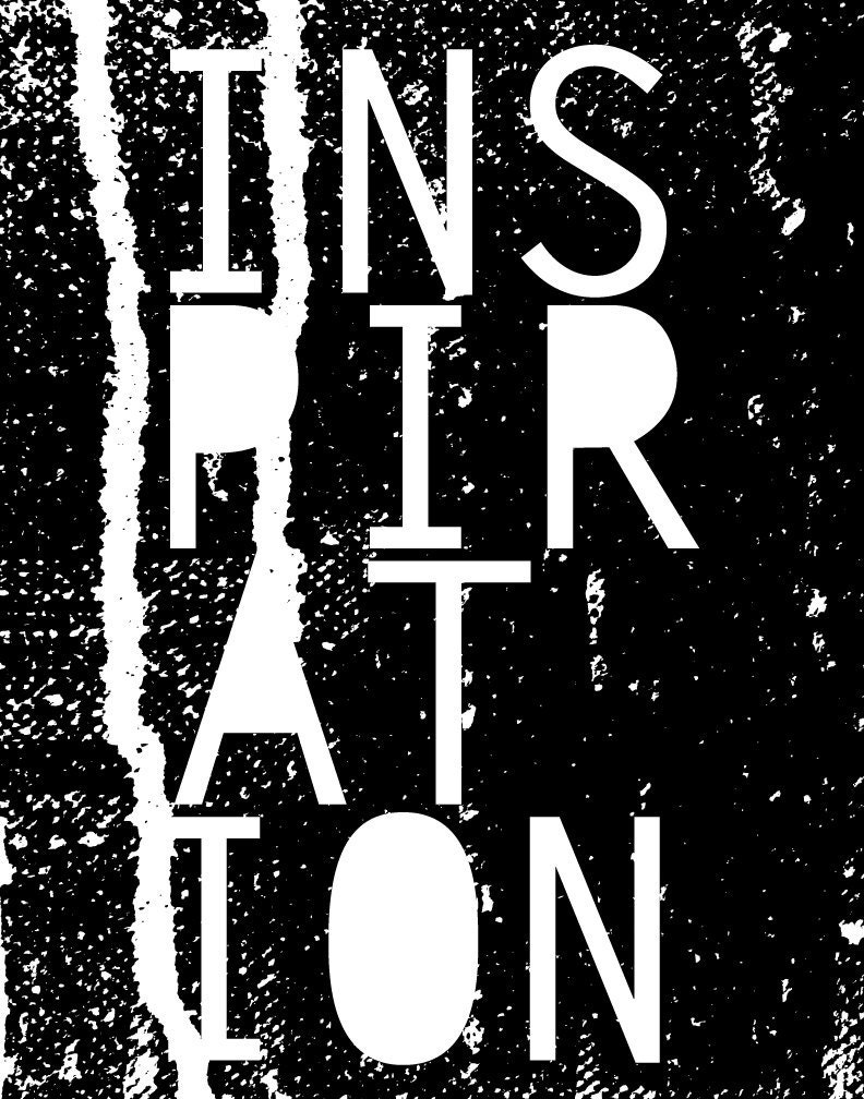 11 x 14 screen print "Inspiration"