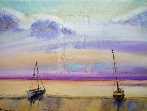 18.7x14 inch ORIGINAL WATERCOLOR painting