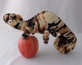 Camo Chameleon Plush Toy, Chameleon Stuffed Animal, Stuffed Doll, Sock Monkey
