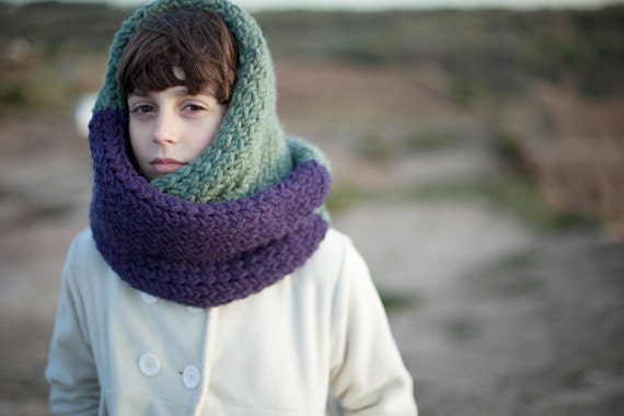Chunky Extra Long Infinity Scarf - Hand Knitted Unisex Cowl