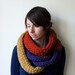 Colourful Extra Long Knitted Infinity Scarf