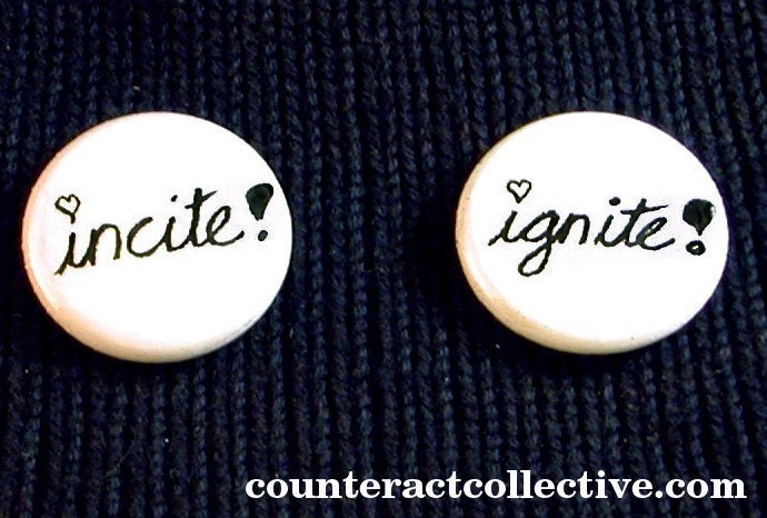Ignite, Incite Button 2-Pack