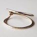 Hammered Asymmetrical Gold Filled "Hug" Ring - Gold Ring - Gold Band - Stacking Rings