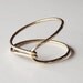 Hammered Asymmetrical Gold Filled "Hug" Ring - Gold Ring - Gold Band - Stacking Rings