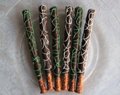 Fathers Day Treats - Gourmet Chocolate Dipped Pretzels 1 Dozen