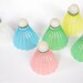 Vintage Pastel Shuttlecocks - Badminton - In Original Box - Set of Six
