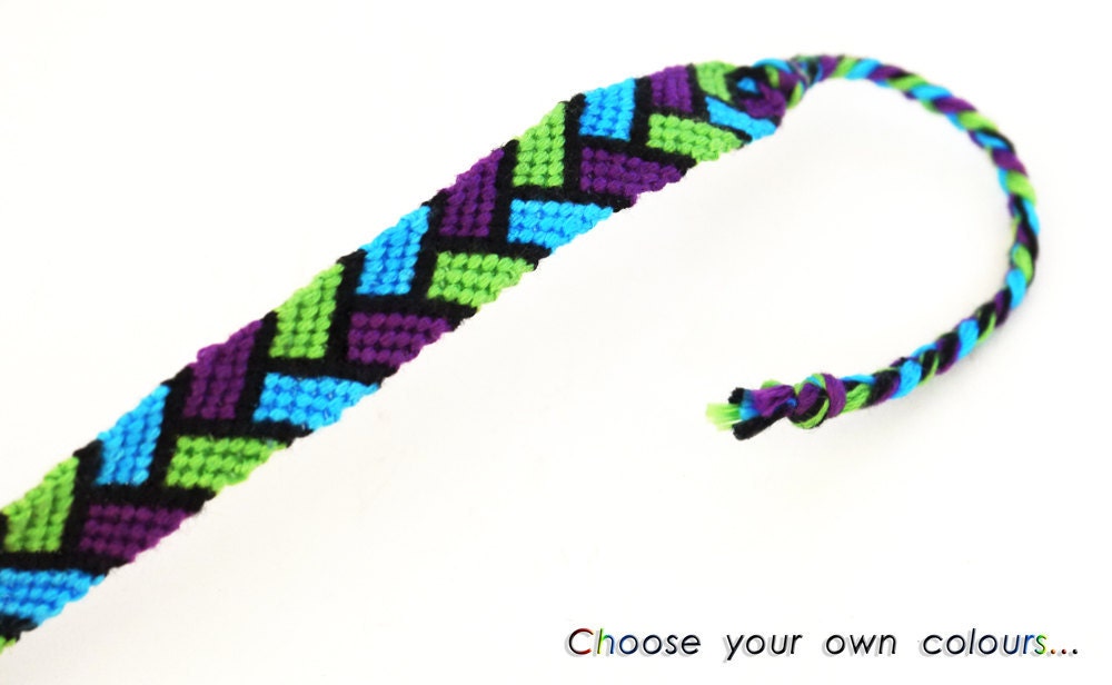 Custom made Friendship Bracelet - personalized with colours of your choice - fall fashion gifts for best friends - perfect for Secret Santa