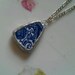 Blue Willow Broken China Necklace