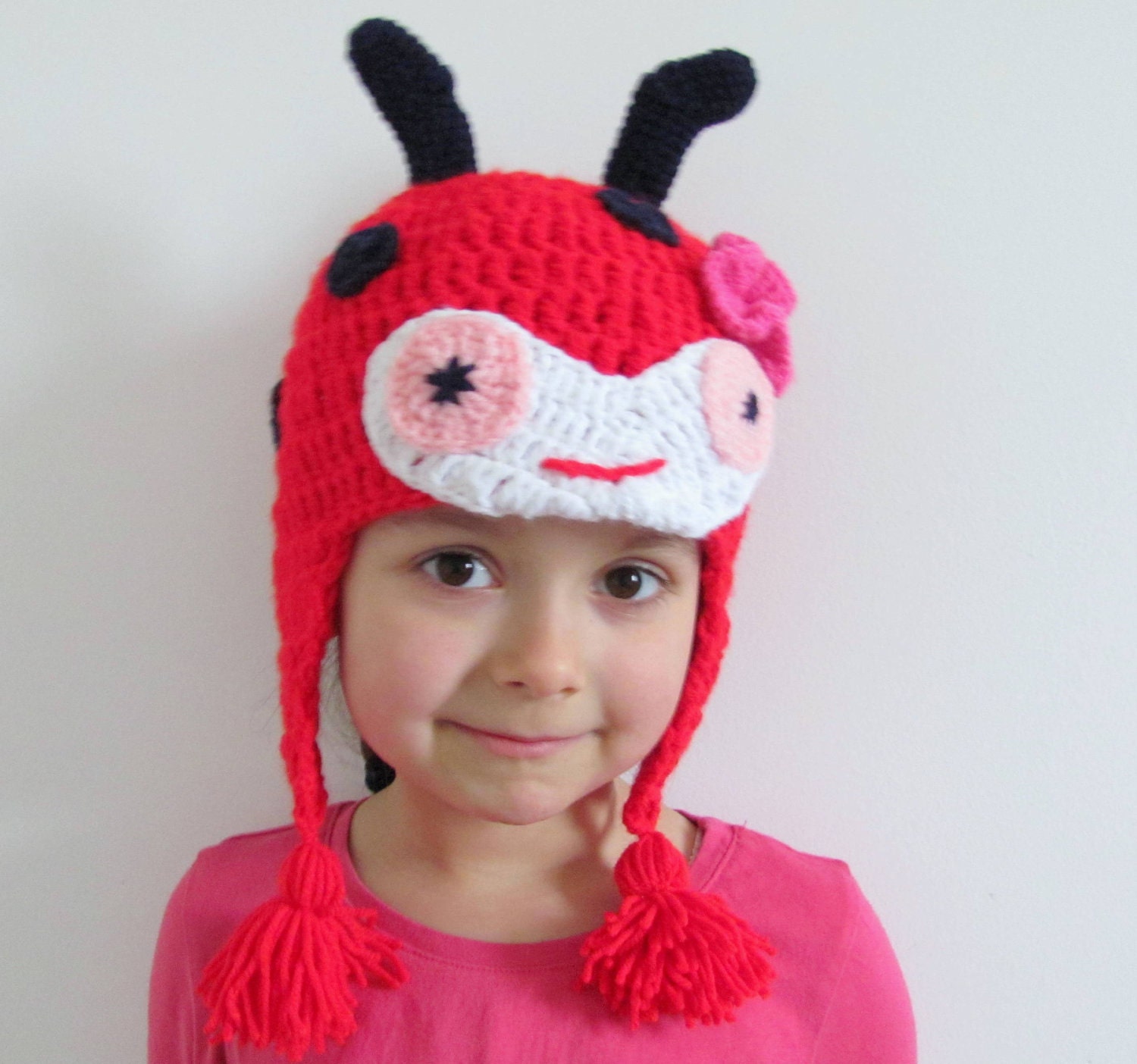 Lady Bug, Ladybird, Crochet Hat - Baby, Toddler, Child