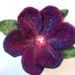 Needle Felted Flower Pin