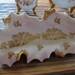 Retro Gold Rose Floral Design Made in France Hand Painted s/3