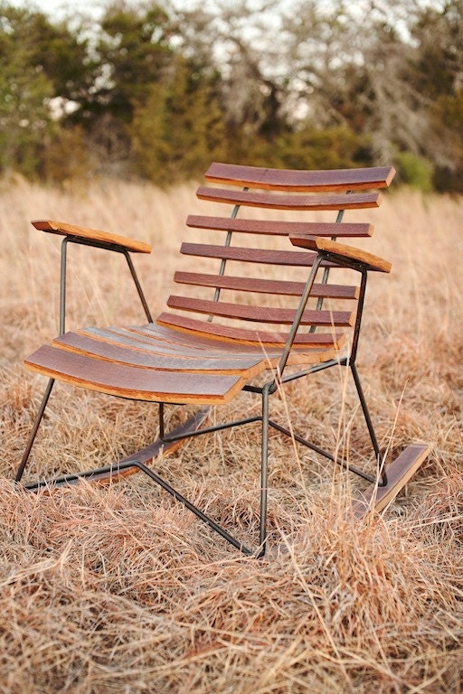Cask Rocker, handcrafted rocking chair, rustic modern