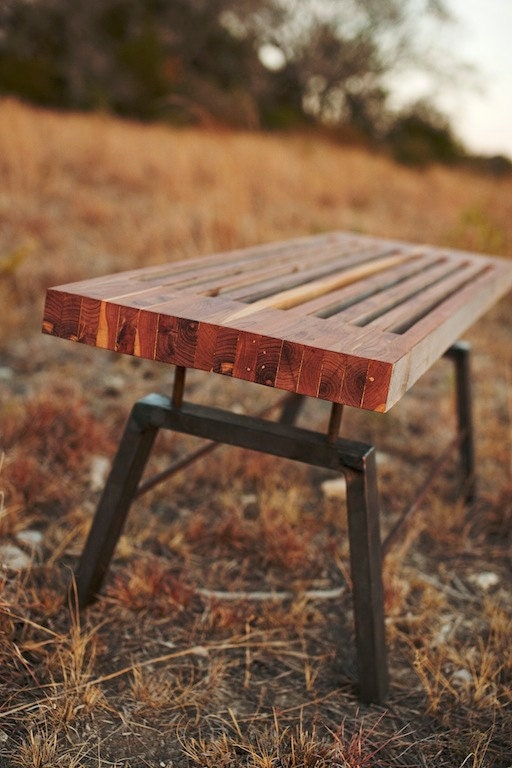 Sixty-two bench, rustic modern, coffee table, bench
