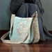 World Map Prints Large Messenger Bag Eco-friendly Diaper Bag Cross Body Bag Tote Bag Canvas Messenger