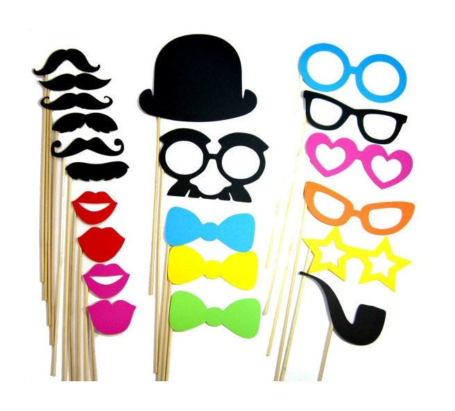 Photo Booth Props - 21 Piece