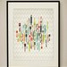 Retro Kitchen Utensils 11x14 Art Print
