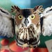 Pop up Owl Birthday Card, Flying owl with Happy Birthday message