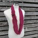 Raspberry Infinity Scarf - Women or Teen - Pink Circle Scarf