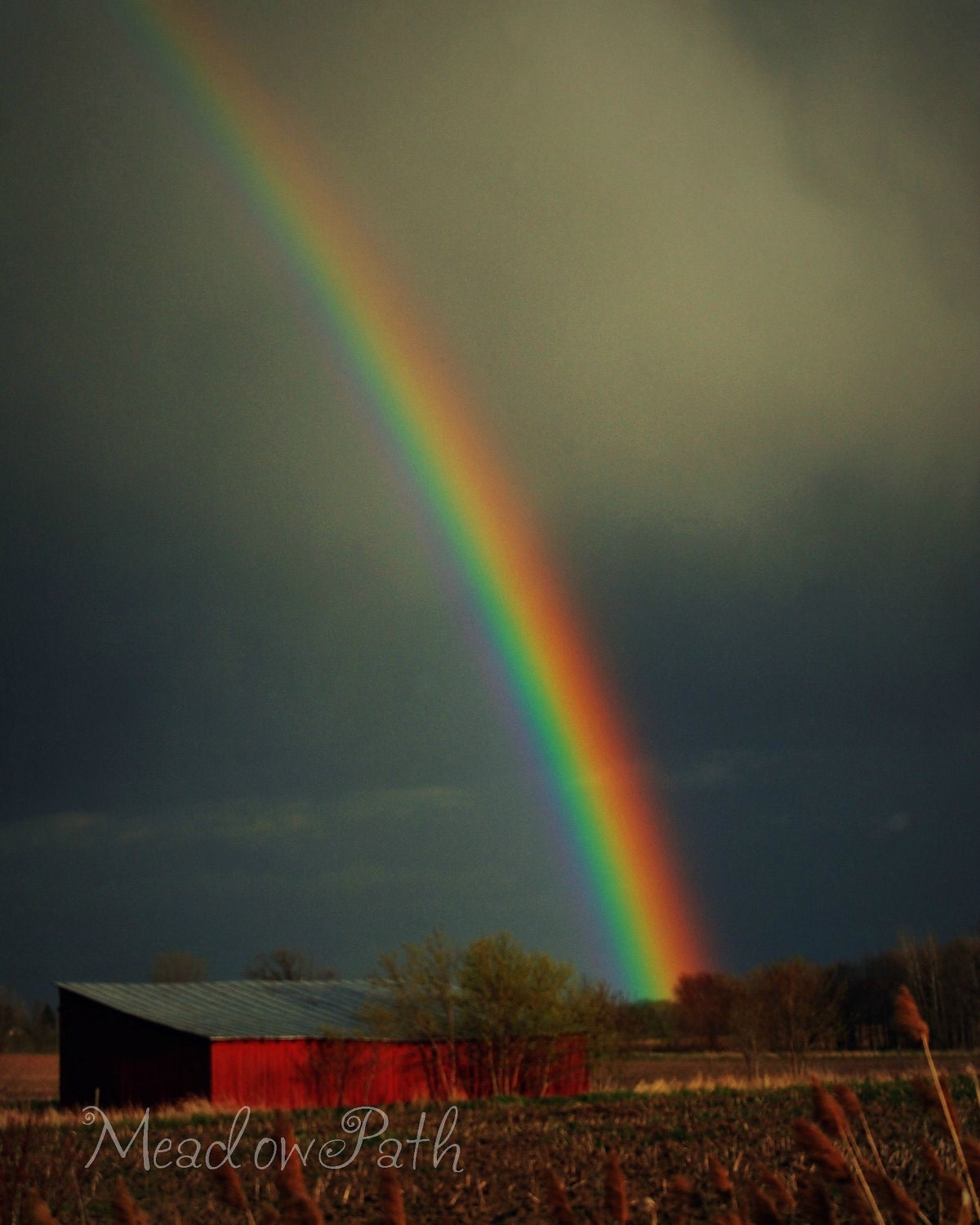 Rainbow, Fine Art, Sky, Storm, Rain, Cloud, 8x10 Photo, 'Promise'
