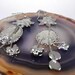 RESERVED For Michele:Vintage Earrings Bodacious Orange Crush Satin Stone Rhinestones Potmetal