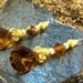 Artisan Earrings Cognac Quartz Faceted Teardrops Sterling Silver ON SALE