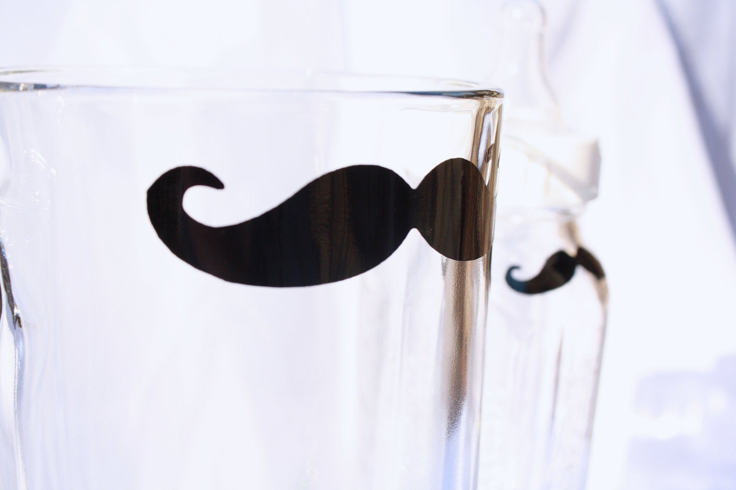 Mustache Mug and Bottle for Fathers and Sons