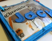 Personalized Baby Newspaper (Baby Toy, Baby Boy, San Francisco, Soft Book): crinkle taggie