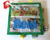 Personalized Baby Newspaper (Sports, Comics, Business, San Francisco Chronicle): crinkle taggie