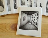 Artistic Greeting Card - No.8: from original pencil drawing artwork