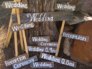 Customized Wooden Wedding Signs